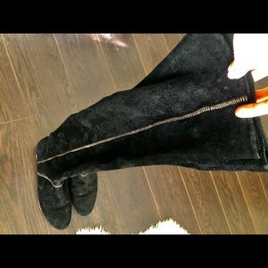 FREE PEOPLE tall over the knee suede boots